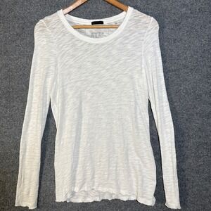 ATM Anthony Thomas Melillo Shirt Womens Small Petite Destroyed Wash Slub Jersey